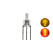 Sch&ouml;nwitz 50815 DUO Bi-Color LED 2mm lang klar 3pin Anode gelb / rot