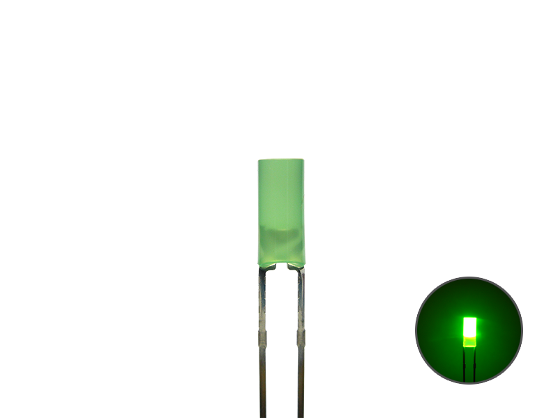 Schönwitz 50831 LED Zylinder 3mm diffus grünlich