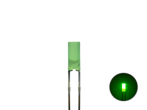 Sch&ouml;nwitz 50831 LED Zylinder 3mm diffus gr&uuml;nlich