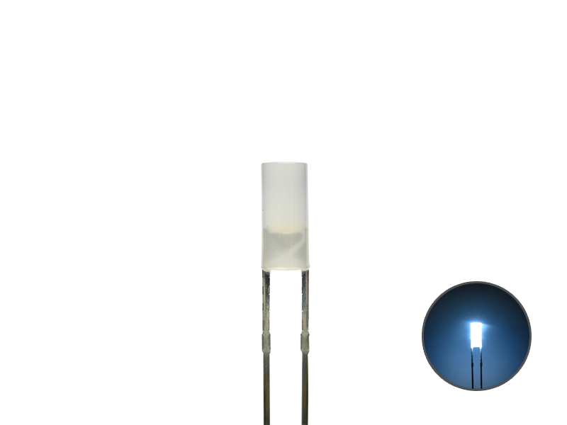 Schönwitz 50836 LED Zylinder 3mm diffus kaltweiß