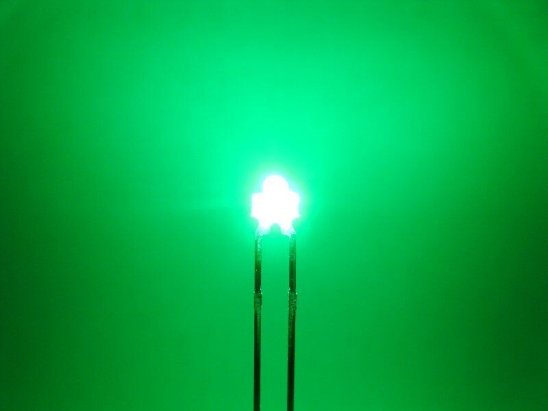 Schönwitz 50847 LED 1,8mm echtgrün / puregreen diffus blinkend 1,8Hz