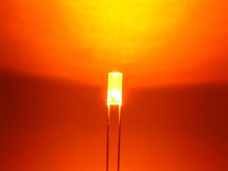 Schönwitz 50865 LED Zylinder 3mm klar orange / amber