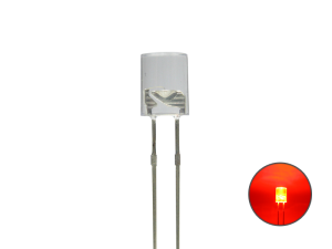 Sch&ouml;nwitz 50868 LED Zylinder 5mm klar rot