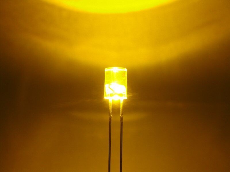 Schönwitz 50869 LED Zylinder 5mm klar gelb