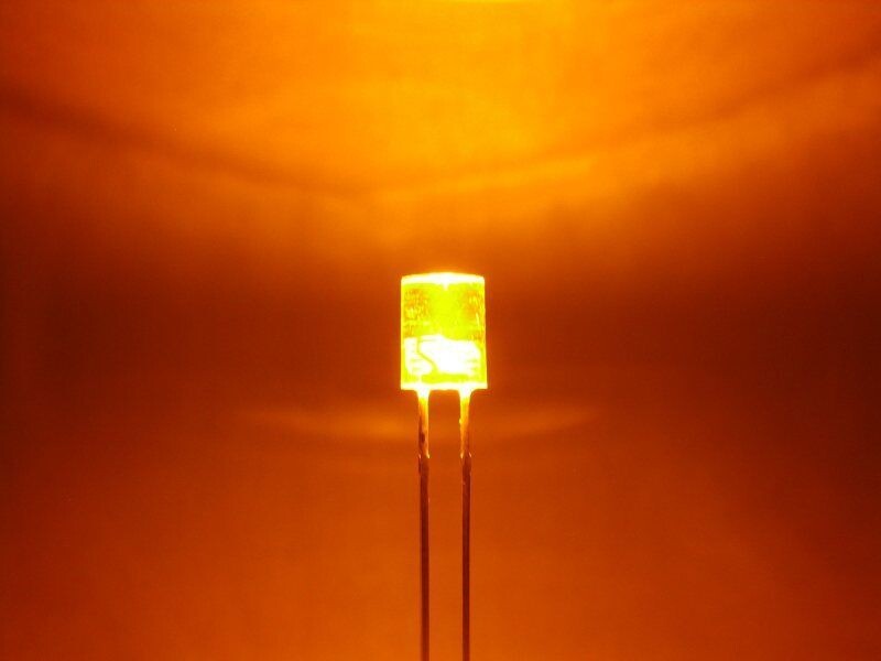 Schönwitz 50873 LED Zylinder 5mm klar orange / amber