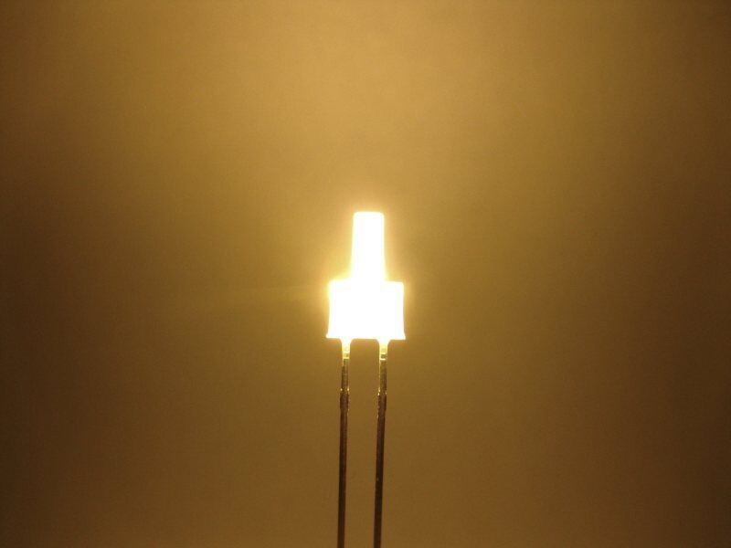 Schönwitz 50876 DUO LED 2mm lang Bipolar 2pin diffus warmweiß / rot