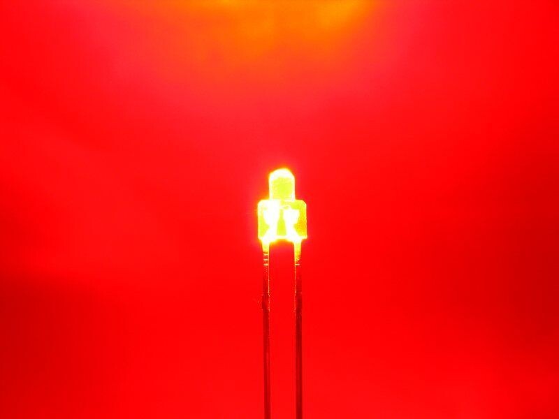 Schönwitz 50889 DUO LED 2mm kurz Bipolar 2pin klar kaltweiß / rot