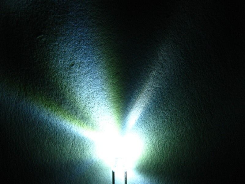 Schönwitz 50901 DUO Bi-Color Bipolar LED 3mm 2pin klar kaltweiß / rot