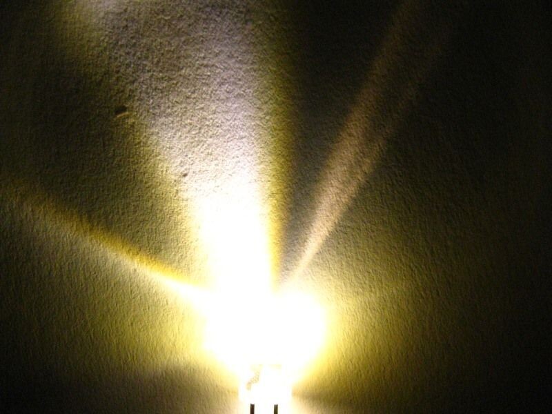 Schönwitz 50903 DUO Bi-Color Bipolar LED 5mm 2pin klar warmweiß / rot