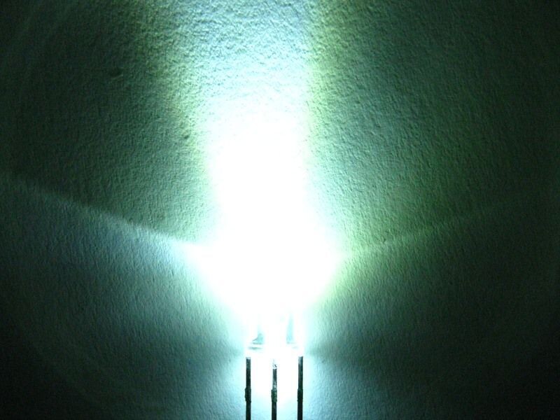 Schönwitz 50907 DUO Bi-Color LED 5mm klar 3pin Anode kaltweiß / rot