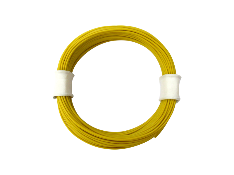 Schönwitz 50923 10 Meter Ring Miniaturkabel Litze flexibel LIVY 0,04mm² gelb