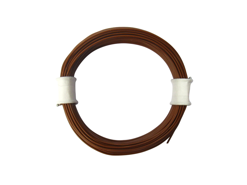 Schönwitz 50925 10 Meter Ring Miniaturkabel Litze flexibel LIVY 0,04mm² braun
