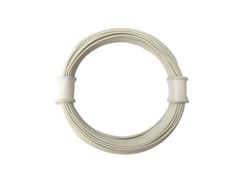 Schönwitz 50928 10 Meter Ring Miniaturkabel Litze flexibel LIVY 0,04mm² weiß