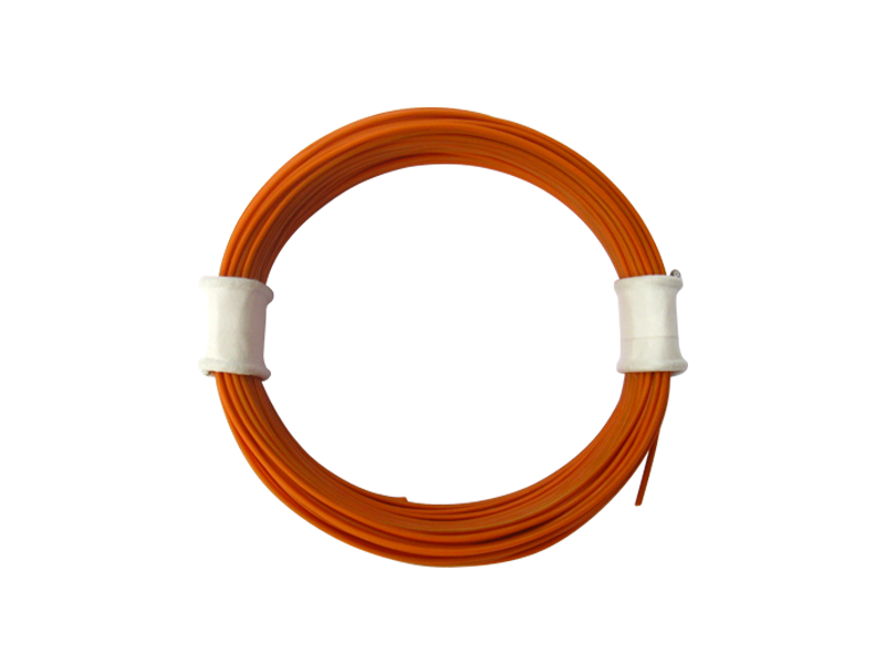 Schönwitz 50930 10 Meter Ring Miniaturkabel Litze flexibel LIVY 0,04mm² orange