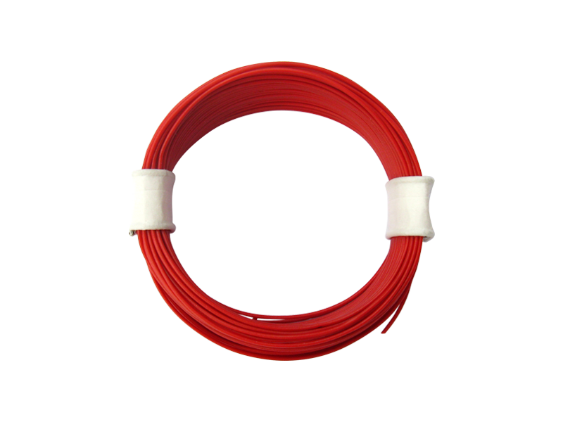 Schönwitz 50332 10 Meter Ring Miniaturkabel Litze hochflexibel LIFY 0,04mm² rot