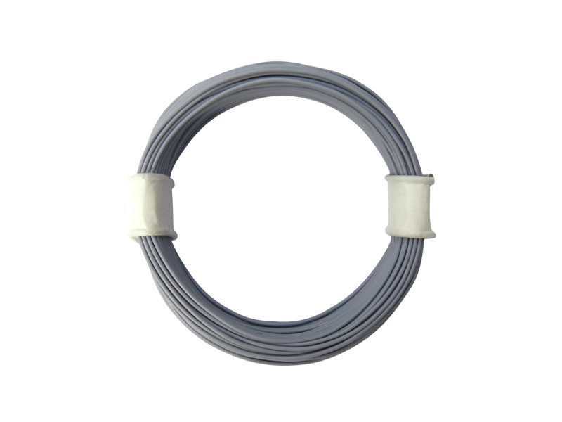 Schönwitz 50340 10 Meter Ring Miniaturkabel Litze hochflexibel LIFY 0,04mm² grau