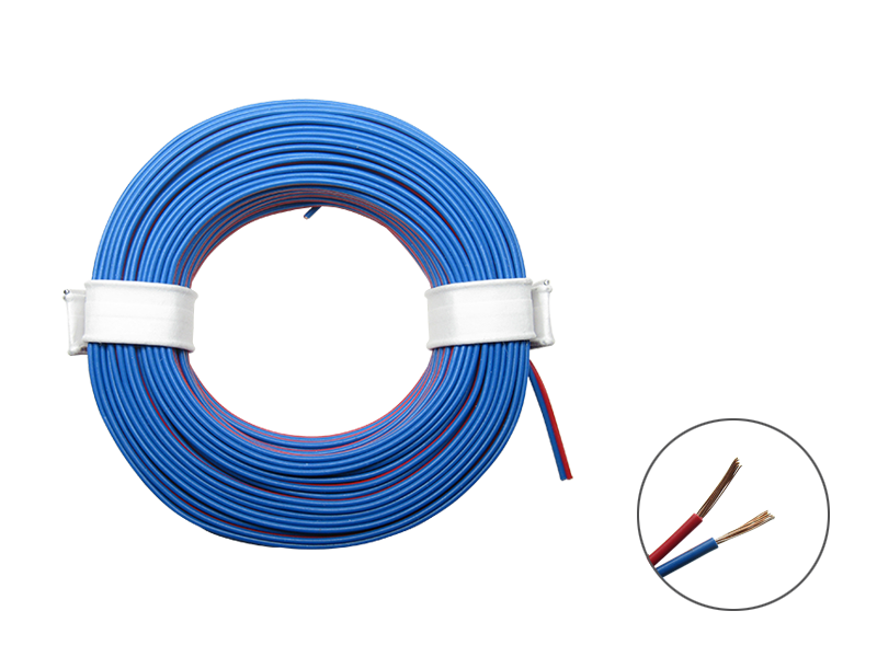 Schönwitz 50353 10m LIYZ Doppellitze Zwillingslitze 2x 0,08mm² rot / blau