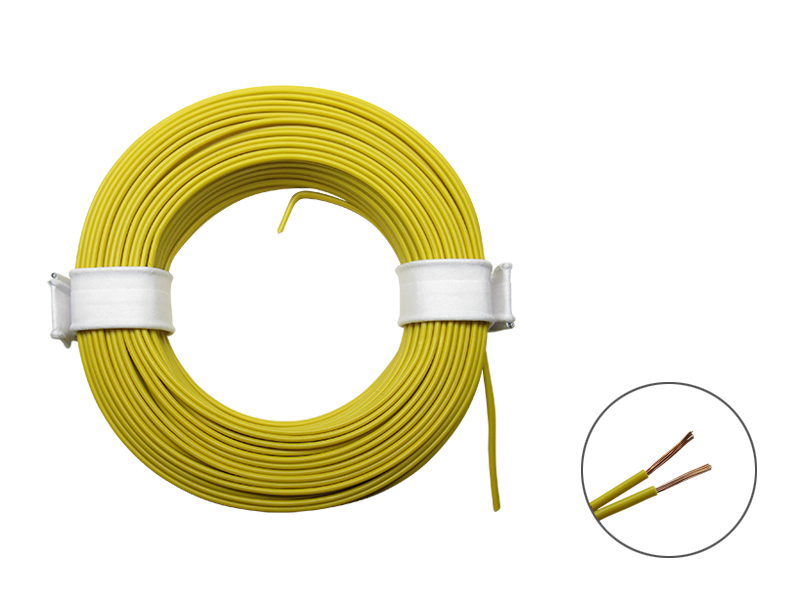 Schönwitz 50358 10m LIYZ Doppellitze Zwillingslitze 2x 0,08mm² gelb