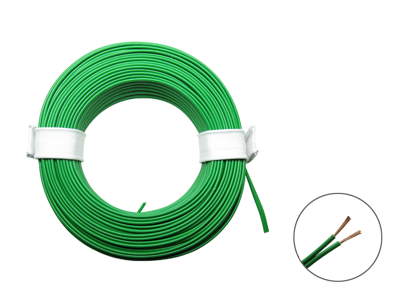 Schönwitz 50359 10m LIYZ Doppellitze Zwillingslitze 2x 0,08mm² grün