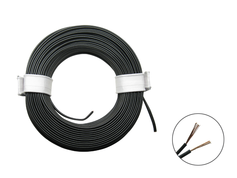 Schönwitz 50365 10m LIYZ Doppellitze Zwillingslitze 2x 0,08mm² schwarz
