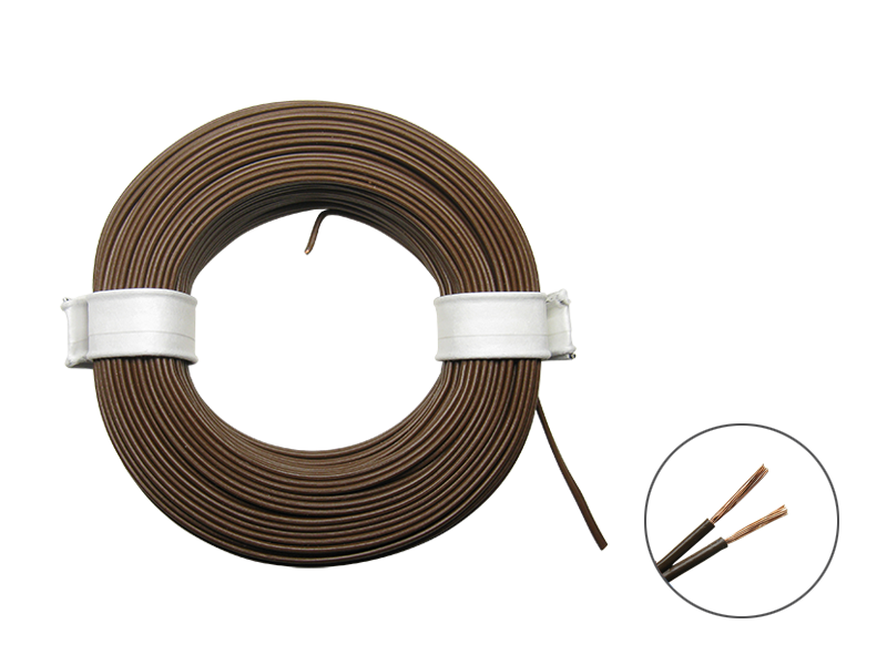 Schönwitz 50366 10m LIYZ Doppellitze Zwillingslitze 2x 0,08mm² braun