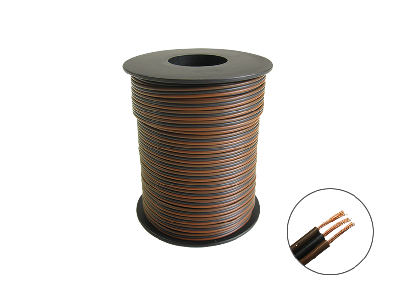 Schönwitz 50370 25m Drillingslitze für Weichen 3x 0,14mm² hellbraun / schwarz / dunkelbraun