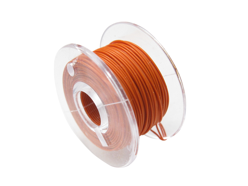 Schönwitz 50942 10 Meter Spule Mikrokabel Litze flexibel FEP 0,014mm² orange