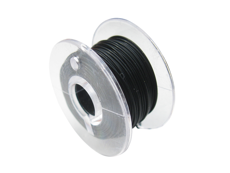 Schönwitz 50946 10 Meter Spule Mikrokabel Litze flexibel FEP 0,014mm² schwarz