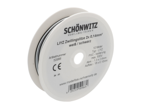 Sch&ouml;nwitz 50986 10m LIYZ Zwillingslitze 2x...