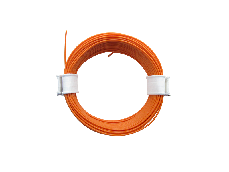 Schönwitz 51000 10 Meter Ring Miniaturkabel Litze LIFY 0,05mm² orange