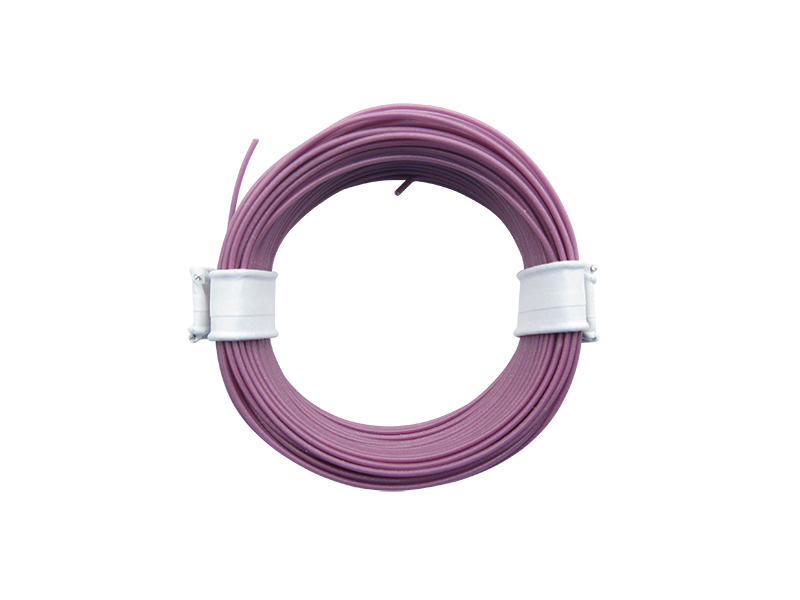 Schönwitz 51001 10 Meter Ring Miniaturkabel Litze LIFY 0,05mm² lila violett