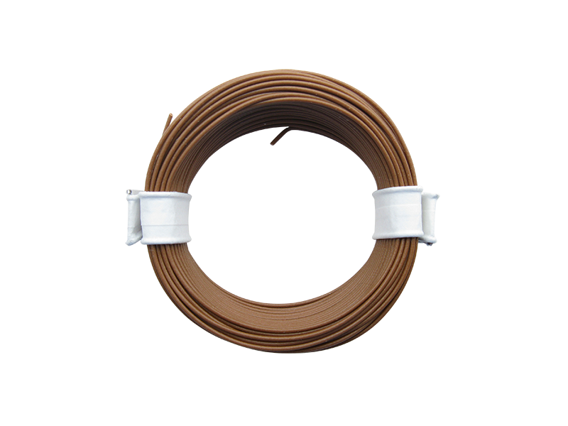 Schönwitz 51002 10 Meter Ring Miniaturkabel Litze LIFY 0,05mm² braun
