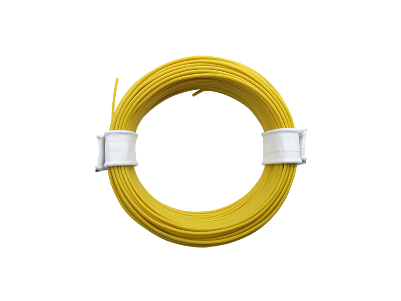 Schönwitz 51005 10 Meter Ring Miniaturkabel Litze LIFY 0,05mm² gelb
