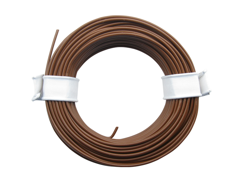 Schönwitz 51009 10 Meter Ring Miniaturkabel Litze flexibel LIY 0,25mm² braun