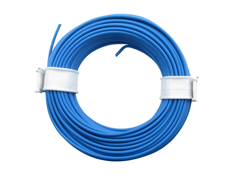 Schönwitz 51010 10 Meter Ring Miniaturkabel Litze flexibel LIY 0,25mm² blau