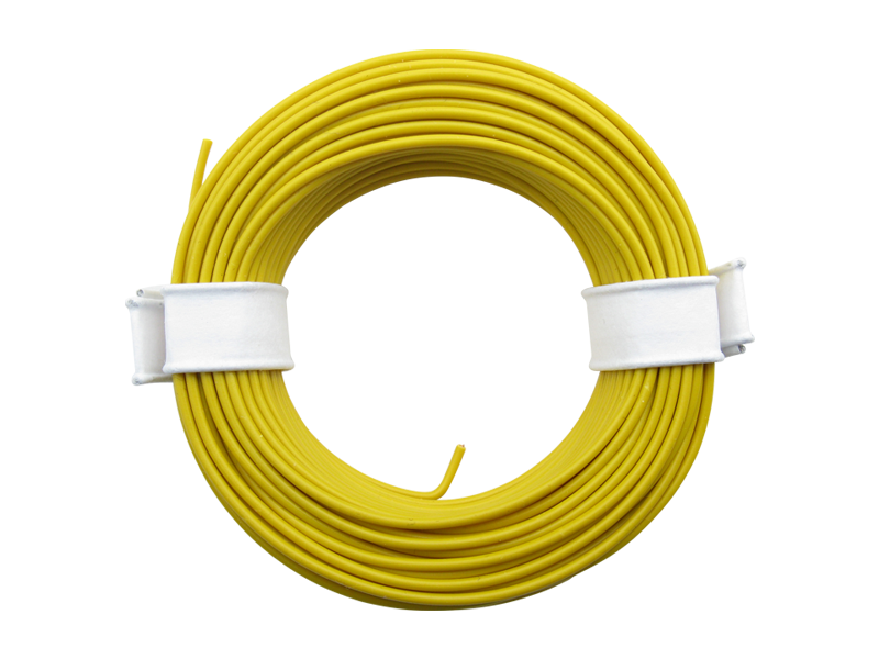 Schönwitz 51011 10 Meter Ring Miniaturkabel Litze flexibel LIY 0,25mm² gelb