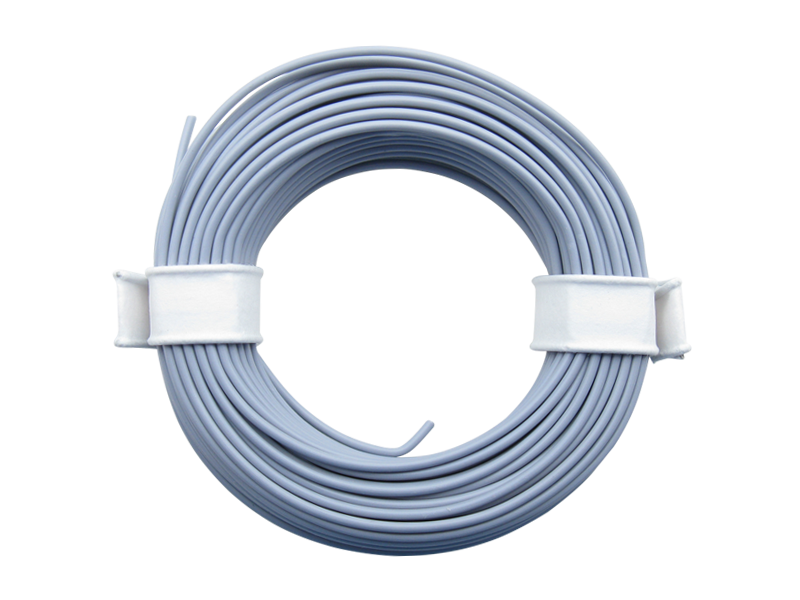 Schönwitz 51012 10 Meter Ring Miniaturkabel Litze flexibel LIY 0,25mm² grau