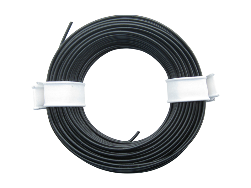 Schönwitz 51016 10 Meter Ring Miniaturkabel Litze flexibel LIY 0,25mm² schwarz