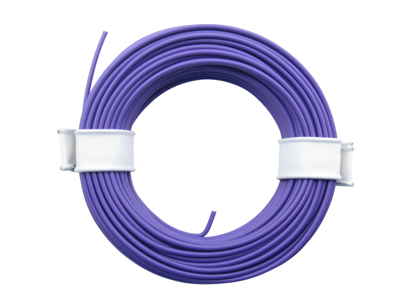 Schönwitz 51017 10 Meter Ring Miniaturkabel Litze flexibel LIY 0,25mm² violett lila