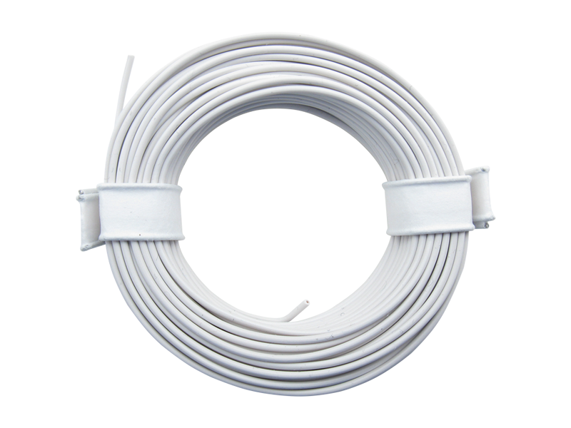 Schönwitz 51018 10 Meter Ring Miniaturkabel Litze flexibel LIY 0,25mm² weiß