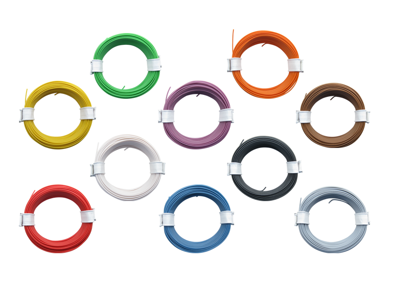 Schönwitz 51021 10x 10m Ring Miniaturkabel Litze hochflexibel LIFY 0,05mm²