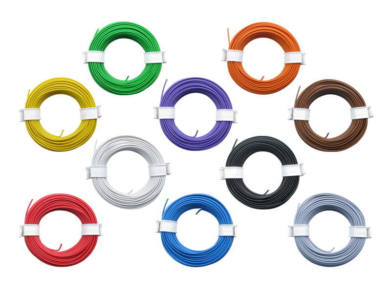 Schönwitz 51023 10x 10m Ring Miniaturkabel Litze flexibel LIY 0,14mm²
