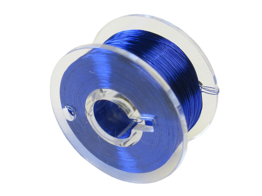 Schönwitz 51056 100m Spule Kupferlackdraht Lackdraht 0,1mm blau extra dünn