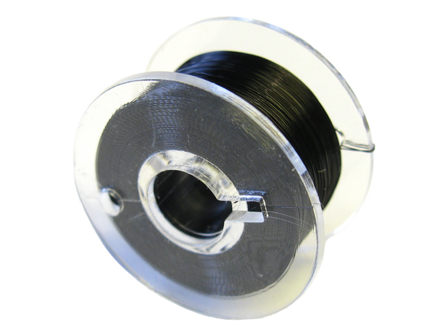 Schönwitz 51061 100m Spule Kupferlackdraht Lackdraht 0,1mm schwarz extra dünn