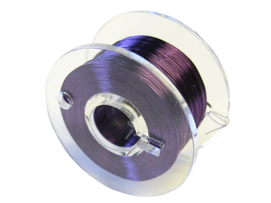Schönwitz 51062 100m Spule Kupferlackdraht Lackdraht 0,1mm violett lila extra dünn