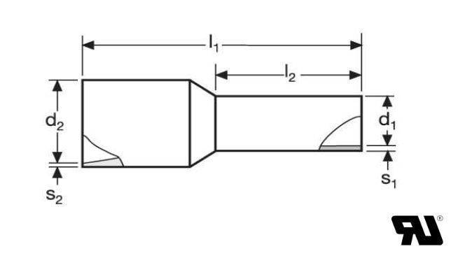 Schönwitz 50972 100 Aderendhülsen isoliert 0,5mm² N weiß DIN 46228 Teil 4