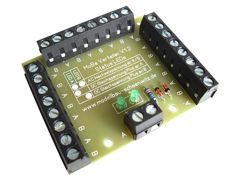 Schönwitz 50095 Stromverteiler MoBa Verteiler V1.2 Fertigbaustein