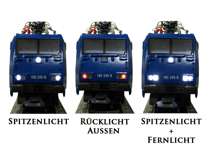 Schönwitz 50210 Umbauset für H0 Br185 Decoderadapter und Beleuchtung warmweiß - ESU