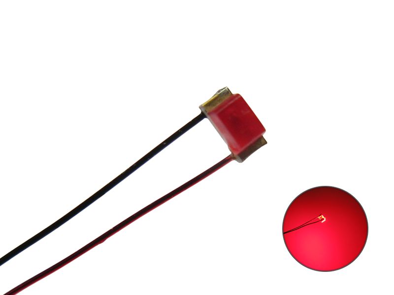 Schönwitz 50238 10 Stück LED SMD 0603 mit Kupferlackdraht rot diffus
