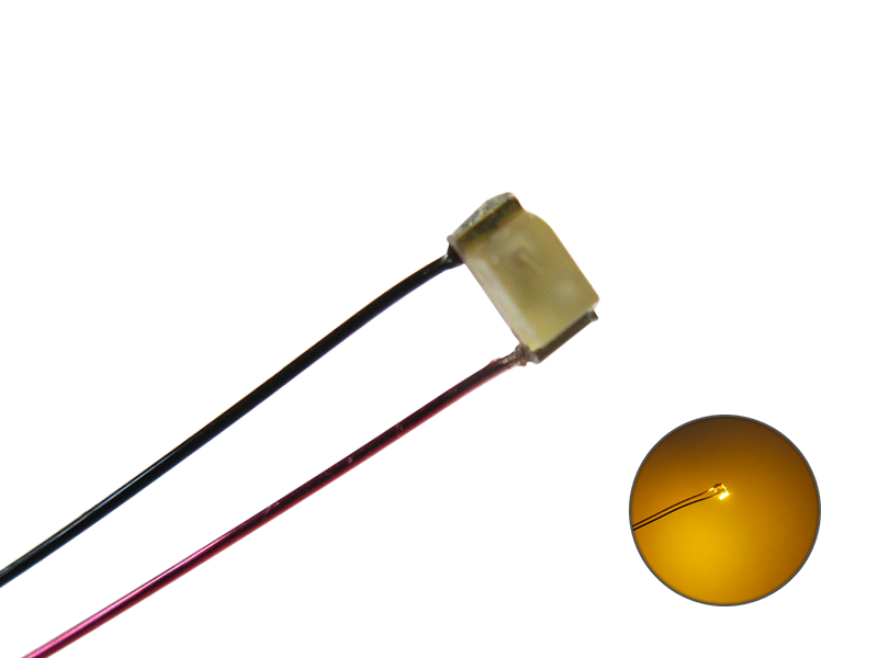 Schönwitz 50239 10 Stück LED SMD 0603 mit Kupferlackdraht gelb diffus